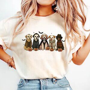 Halloween Dogs Shirt, Spooky Dog Graphic Tee, Funny Halloween Dog Shirt